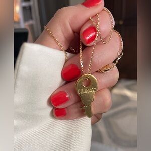 The Giving Keys Red Nail Accent Promotional Tag